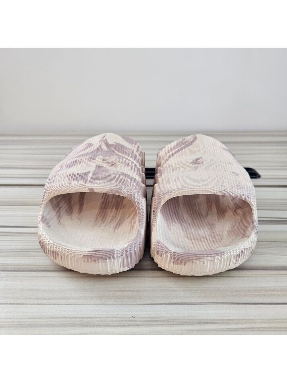 Adidas Originals Adilette 22 Men's Slide Sandals Sand Strata Size 6 - Picture 4 of 9